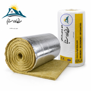 پشم سنگ لحافی ( فویل دار ) پوشینگر ضخامت 5 سانت دانسیته 30