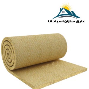 پشم سنگ پتویی رولی توری دار (ایزوبلانکت) ضخامت 3cm دانسیته 80