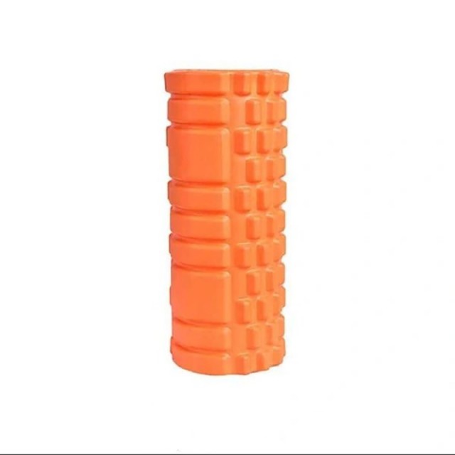 فوم رولر یوگا مکس ول طول 33 سانتی متر مدل Yoga foam roller Maxwell|نارنجی