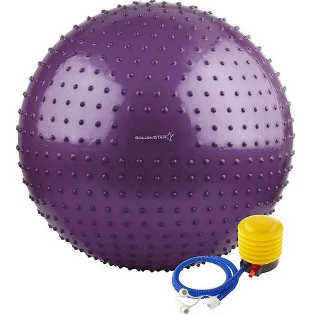 توپ تناسب اندام جیم بال گلدن استار خاردار قطر 85 سانتی متر مدل Golden star Gym Ball|اورجینال