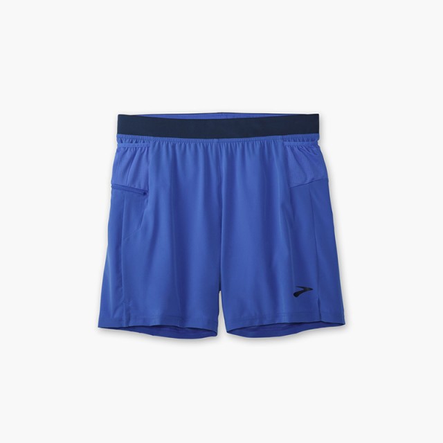 شورت ورزشی مردانه بروکس مدل Brooks Men's Sherpa 7" 2-in-1 Short|آبی کاربنی