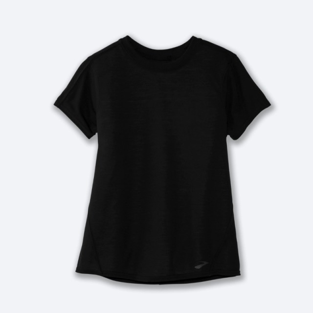 تیشرت ورزشی زنانه بروکس مدل Brooks Women Distance Short Sleeve|مشکی