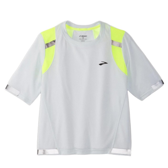 تیشرت ورزشی زنانه بروکس مدل Brooks Women's Carbonite Short Sleeve|سفید فسفری