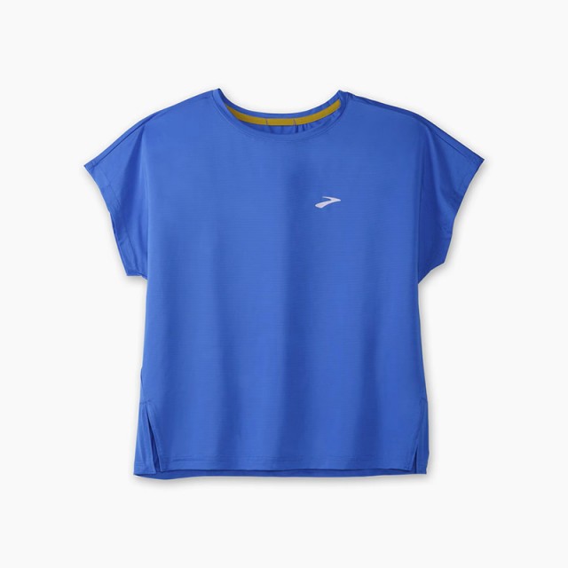 تیشرت ورزشی زنانه بروکس مدل Brooks Women Sprint Free Short Sleeve|آبی