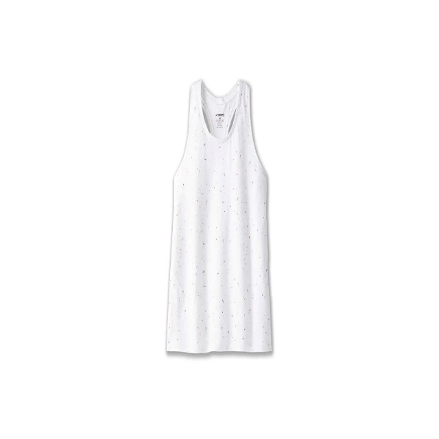 تاپ ورزشی زنانه بروکس مدل Brooks Women's Distance Tank Top|سفید طرح دار
