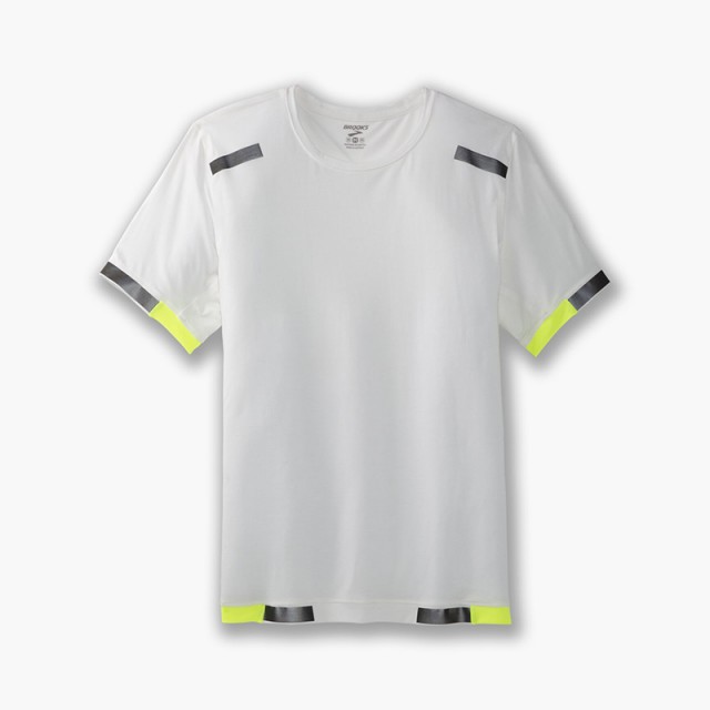 تیشرت ورزشی مردانه بروکس مدل Brooks Mens Carbonite Short Sleeve|سفید