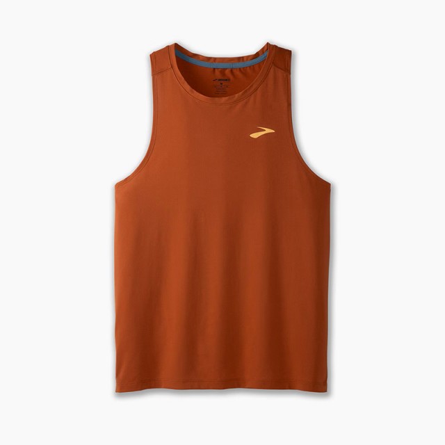 تاپ ورزشی مردانه بروکس مدل Brooks Men's Atmosphere 2 Singlet|آجری