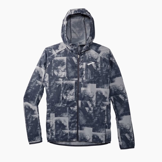 سویشرت ورزشی مردانه بروکس مدل Brooks Men's Canopy Jacket|طوسی طرح دار