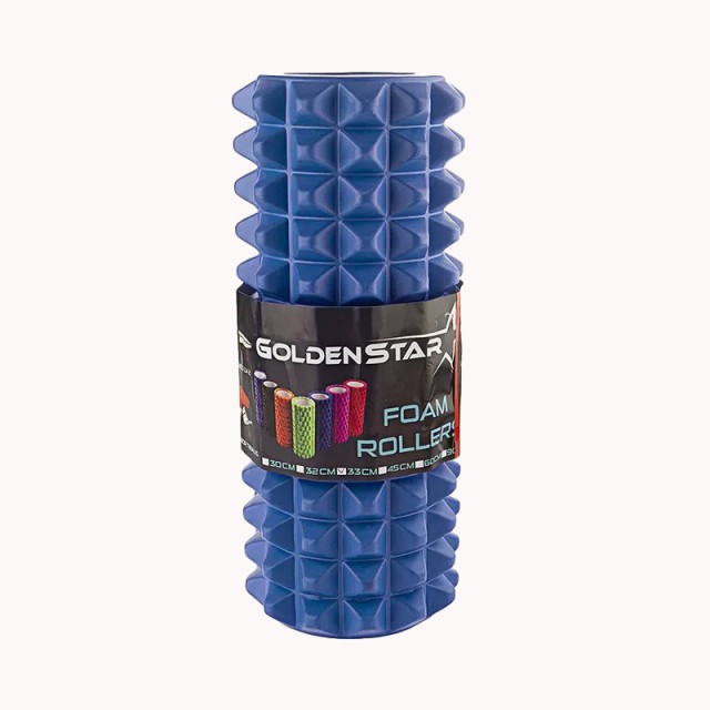فوم رولر آجدار گلدن استار طول 33 سانتی متر  مدل Golden Star Foam Rollers|آبی