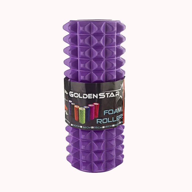 فوم رولر آجدار گلدن استار طول 33 سانتی متر  مدل Golden Star Foam Rollers|بنفش