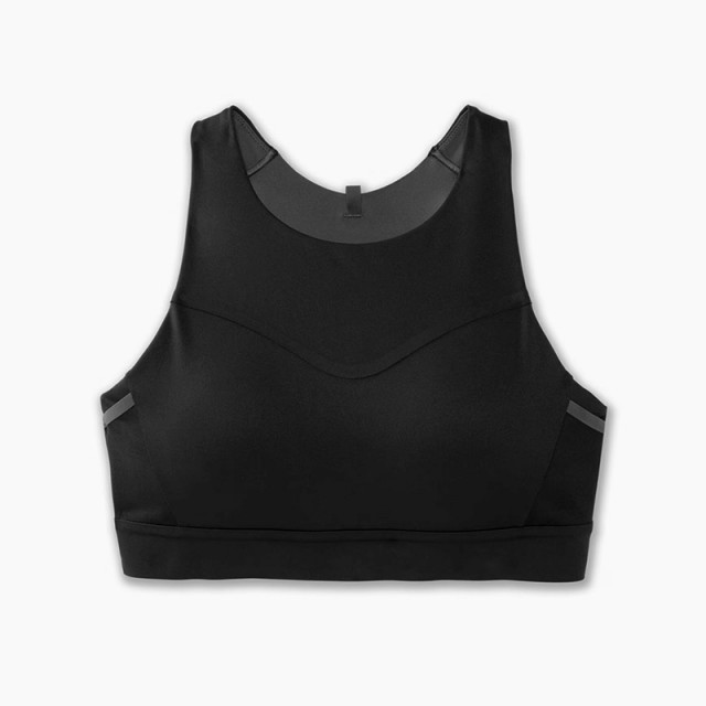 نیم تنه ورزشی زنانه بروکس مدل Brooks 3 Pocket Sports Bra| مشکی