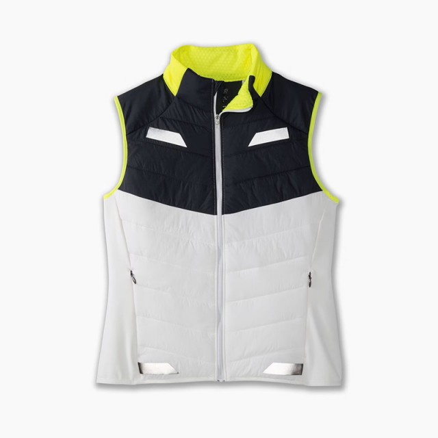 جلیقه ورزشی زنانه بروکس مدل Brooks Women's Run Visible Insulated Vest|سفید