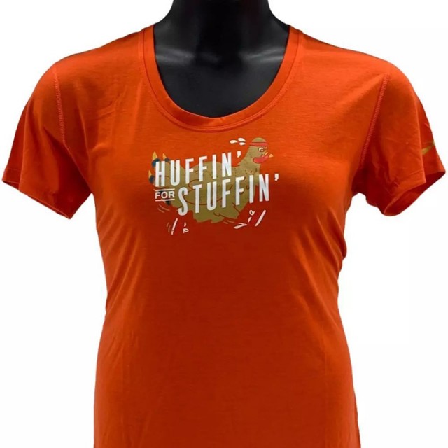 تیشرت ورزشی زنانه بروکس مدل  Brooks Women's Distance Graphic Short Sleeve Tee|نارنجی طرح دار