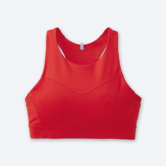 نیم تنه ورزشی زنانه بروکس مدل Brooks 3 Pocket Sports Bra|نارنجی