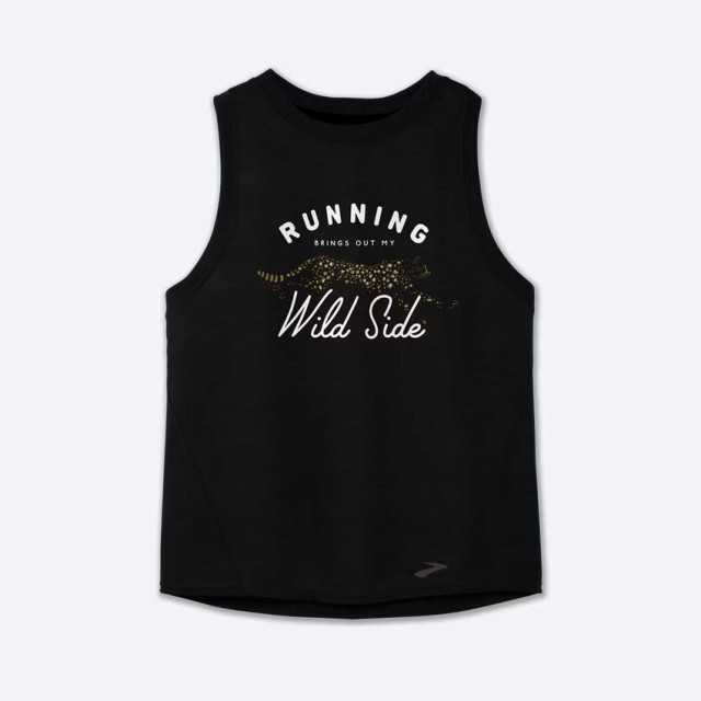 تاپ ورزشی زنانه بروکس مدل Brooks Women's Distance Graphic Tank