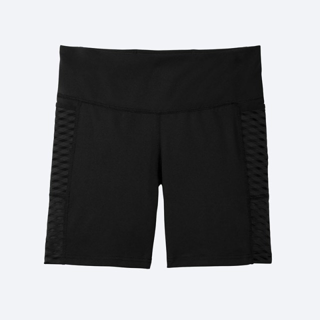 شورت تایت ورزشی زنانه بروکس مدل Brooks Women's Greenlight 7" Short Tight|مشکی