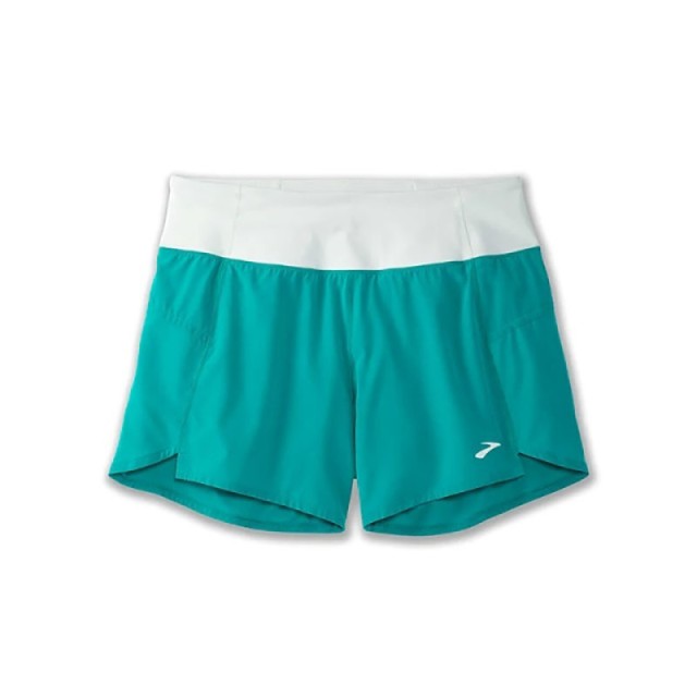 شورت ورزشی زنانه بروکس مدل Brooks Women's Chaser 5"Short|سبز نیلی