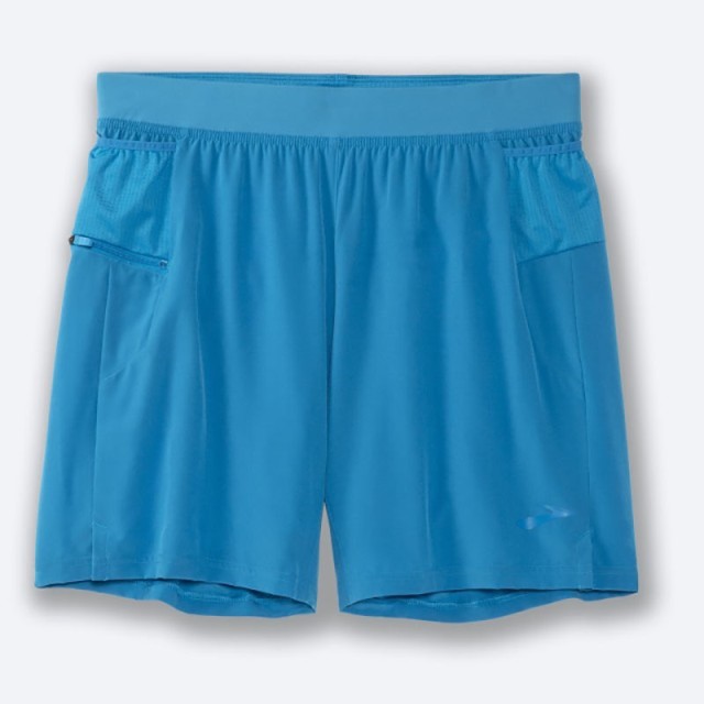شورت ورزشی مردانه بروکس مدل Brooks Men's Sherpa 7" 2-in-1 Short|آبی
