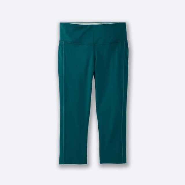 نیم لگ ورزشی زنانه مدل Brooks Women's Greenlight Capri|سبز اقیانوسی