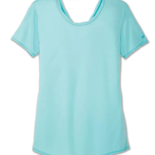 تیشرت ورزشی زنانه بروکس مدل Brooks Women's Distance Short Sleeve|آبی