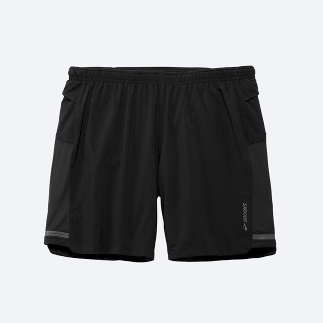 شورت ورزشی مردانه بروکس مدل Brooks Sherpa 7" 2-in-1 Short|مشکی