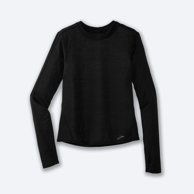 آستین بلند ورزشی زنانه بروکس مدل Brooks Women's Distance Long Sleeve|مشکی