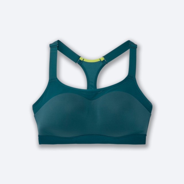 نیم تنه ورزشی زنانه بروکس مدل Brooks Dare Racerback Run Bra|سبز