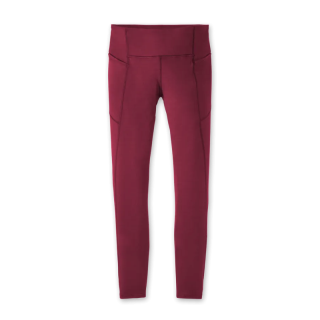 لگ ورزشی زنانه بروکس مدل Brooks Women's Moment Running Tight|زرشکی