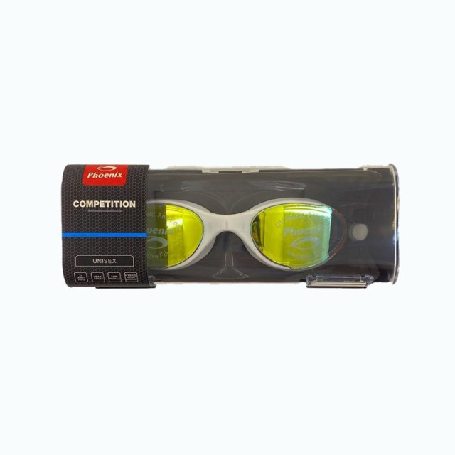 عینک شنا  فونیکس جیوه ای ضد بخار  مدل Phoenix Competition swimming glasses Anti Fog | سفید