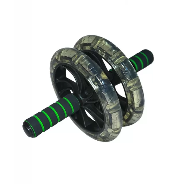 چرخ تمرین فینتس مدل  Fitness Abdominal Roller | مشکی سبز