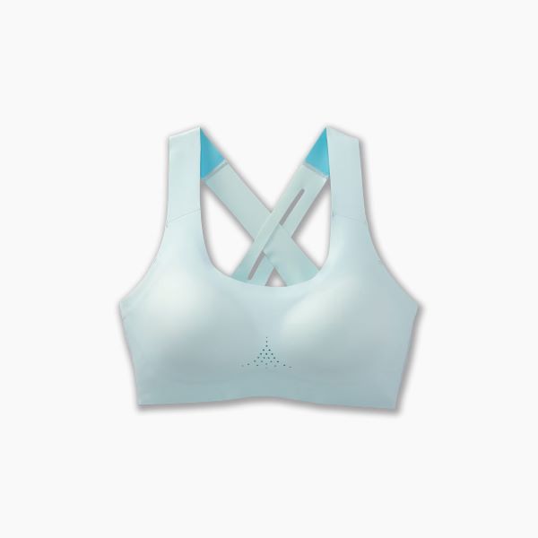 نیمتنه ورزشی زنانه بروکس مدل Brooks Dare Crossback 2.0 Run Bra|آبی یخی