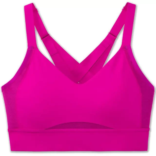 نیم تنه ورزشی زنانه بروکس مدل Brooks Interlace Sports Bra| ارغوانی