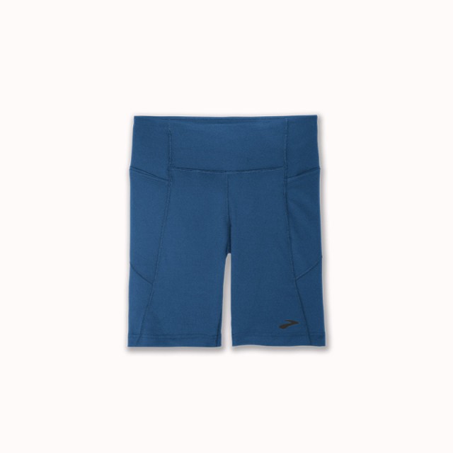 شورت تایت ورزشی زنانه بروکس مدل Brooks Women Moment 8 Short Tight|آبی