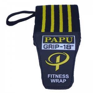 مچ بند بدنسازی پاپو مدل Papo fitness wristband|مشکی زرذ