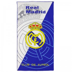 حوله ورزشی  رئال مادرید مدل Real Madrid sports towel| سفید آبی