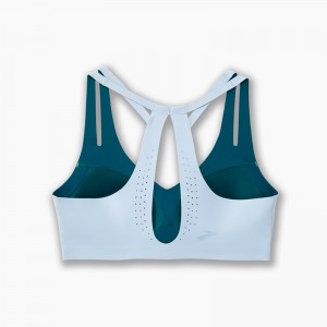 نیم تنه ورزشی زنانه بروکس Brooks Dare Strappy Run Bra|سبز آبی