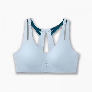 نیم تنه ورزشی زنانه بروکس Brooks Dare Strappy Run Bra|سبز آبی