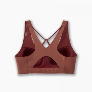 نیم تنه ورزشی زنانه بروکس مدل  Brooks Dare V Neck Run Bra|مسی