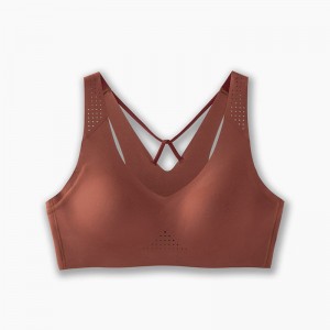 نیم تنه ورزشی زنانه بروکس مدل  Brooks Dare V Neck Run Bra|مسی