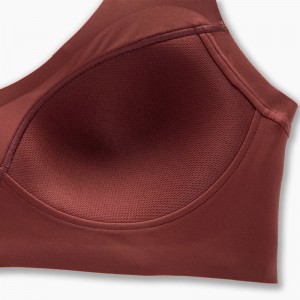 نیم تنه ورزشی زنانه بروکس مدل  Brooks Dare V Neck Run Bra|مسی