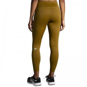 لگ ورزشی زنانه بروکس مدل Brooks Women's Method 7/8 Tight|زیتونی