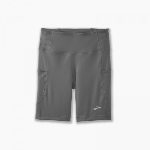 شورت تایت ورزشی زنانه بروکس مدل Brooks Women's Method8" Short Tight|طوسی