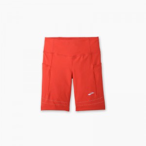 شورت تایت ورزشی زنانه بروکس مدل Brooks Women's Method8" Short Tight| نارنجی