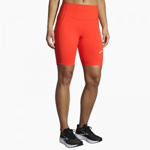 شورت تایت ورزشی زنانه بروکس مدل Brooks Women's Method8" Short Tight| نارنجی