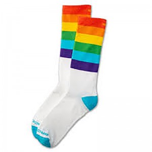 جوراب ورزشی بروکس مدل Brooks Unisex Pacesetters Confettl Run Sock|سفید