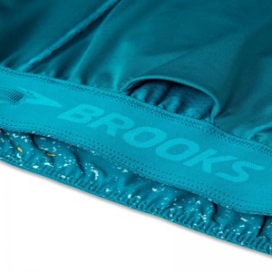 شورت ورزشی زنانه بروکس مدل Brooks Women's Chaser5" 2-in-1 Short|سبز طرح دار