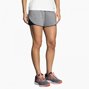 شورت ورزشی زنانه بروکس مدل Brooks Women's Rep 3" 2-in-1 Short|طوسی