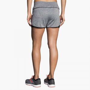 شورت ورزشی زنانه بروکس مدل Brooks Women's Rep 3" 2-in-1 Short|طوسی