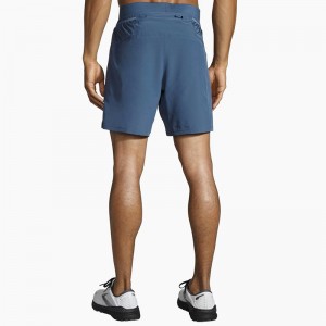 شورت ورزشی مردانه بروکس مدل Brooks Men's Sherpa 7" Short|آبی نفتی