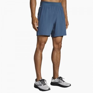 شورت ورزشی مردانه بروکس مدل Brooks Men's Sherpa 7" Short|آبی نفتی